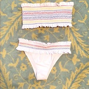 Bandeau top swim suit